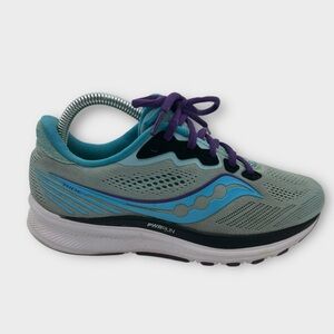 Saucony Ride‎ 14 Women Running Shoes Powder Concord US 8M Good Condition! Comfy!
